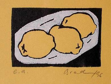 Druck: Quitten I von Monika Brachmann