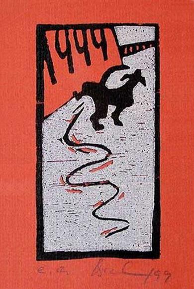 Druck: Hommage à 1999 von Monika Brachmann