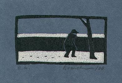 Druck: Winterspaziergang von Monika Brachmann