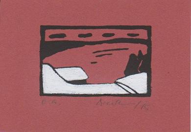 Druck: Erster Schnee von Monika Brachmann