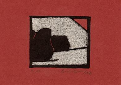 Druck: Winterdämmerung von Monika Brachmann