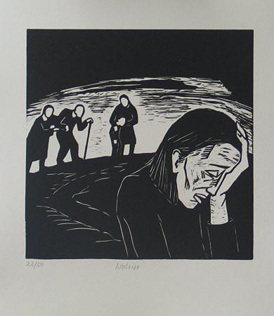 Druck Wohin aus der Mappe Visionen zur atomaren Vernichtung der Menschheit