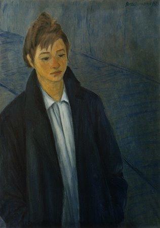 Ölbild Novembertag von Monika Brachmann